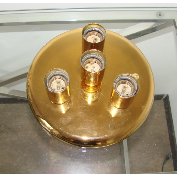 lampa sufitowa vintage mosiądz